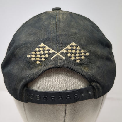 Graffiti 5 Panel Black Hat One Size AMSOIL Series 2000 Racing Rope Snapback