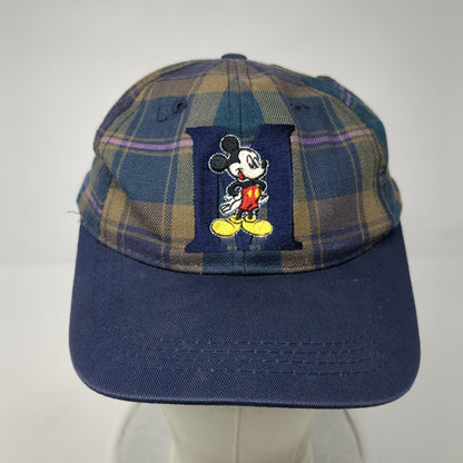 Mickey Mouse Kids Snapback Hat Multicolor One Size Adjustable Plaid