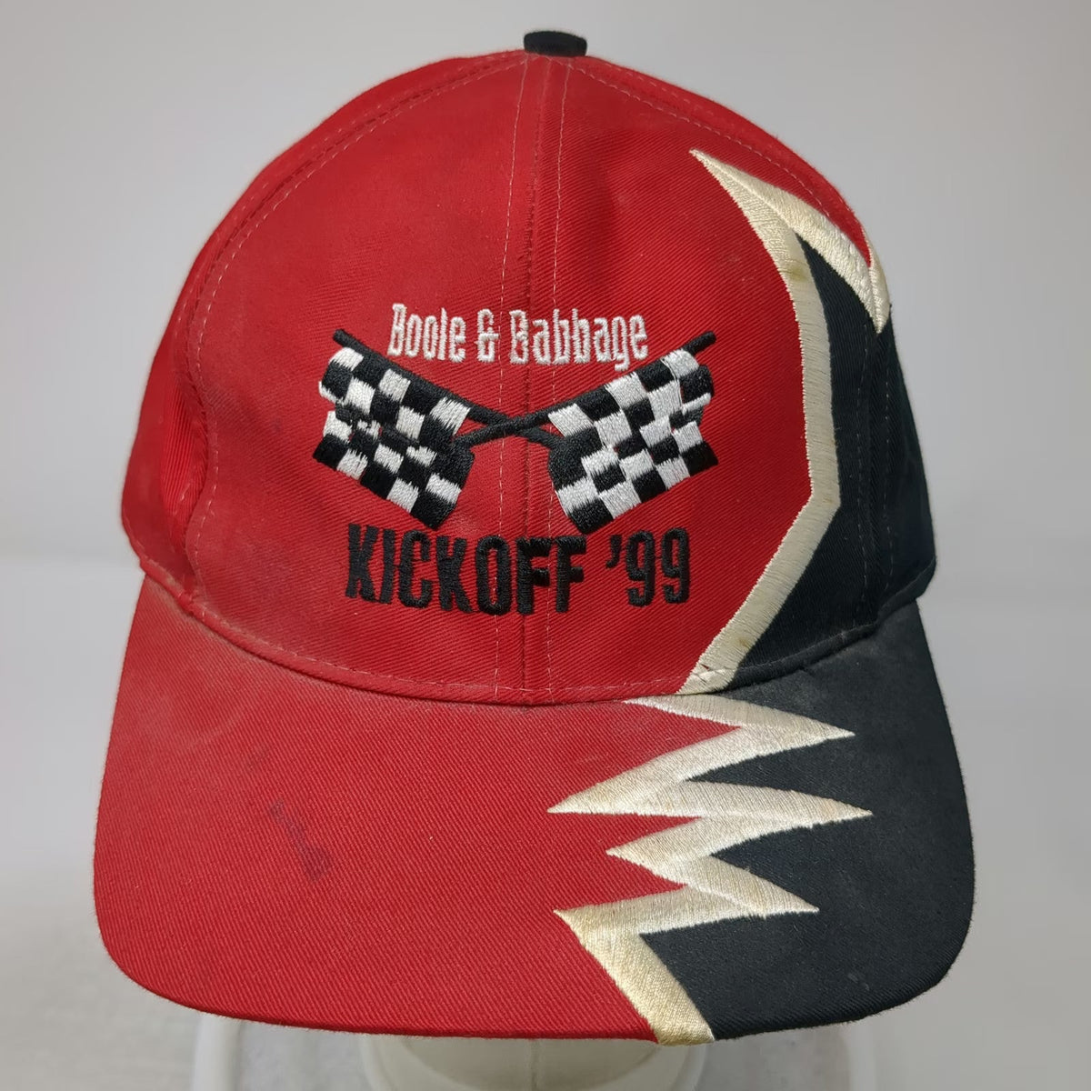 Kati Baseball Cap Red Black One Size Boole & Babbage Kickoff 99 Racing Hat