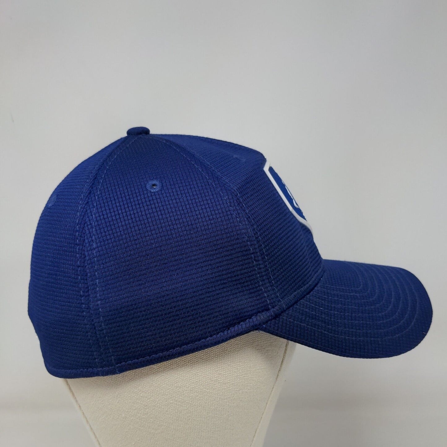 New Era Men's Fitted 39Thirty Hat Blue S-M Cooperstown Chicago Cubs Logo