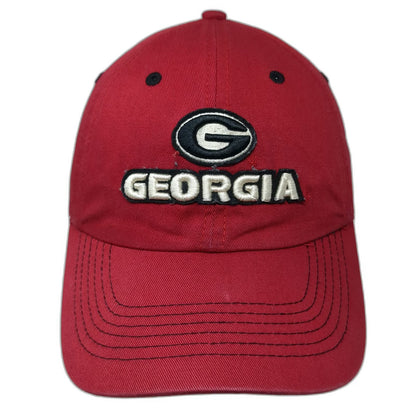 Fan Favorite NCAA Georgia Bulldogs Baseball Cap Red OS Embroidered Slideback Hat