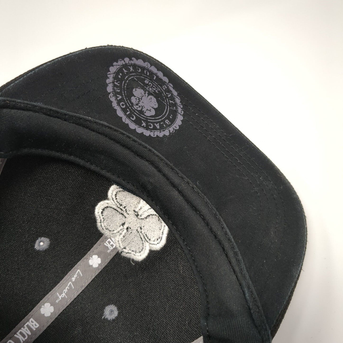 Live Lucky MV Junior Golf Youth Snapback Hat Gray OS Embroidered Black Clover