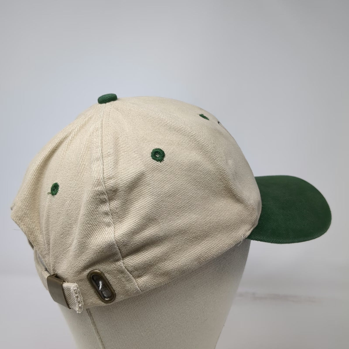 Falcon Headwear Baseball Cap Beige Green One Size Associated Oregon Loggers Hat