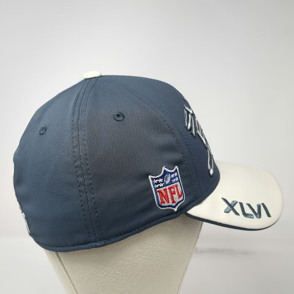 New York Giants NFL Reebok Baseball Cap Blue M Super Bowl XLVI Champions Hat
