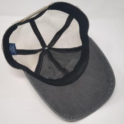 Home Crown Idaho Trucker Hat Gray OS Adjustable Embroidered Mesh Back George