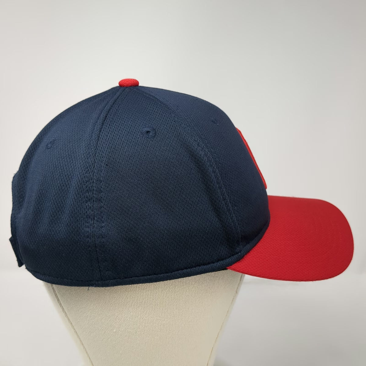 OC Sports MLB Cleveland Guardians Baseball Cap Blue Red One Size Mesh Strapback