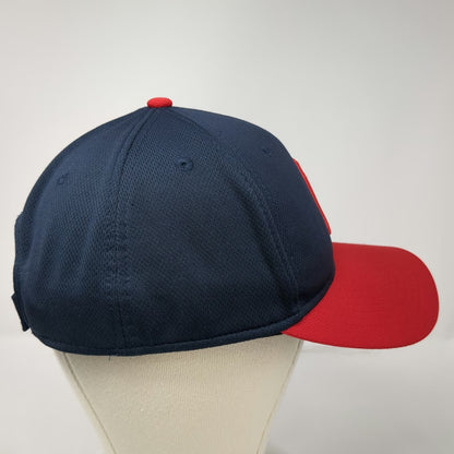 OC Sports MLB Cleveland Guardians Baseball Cap Blue Red One Size Mesh Strapback