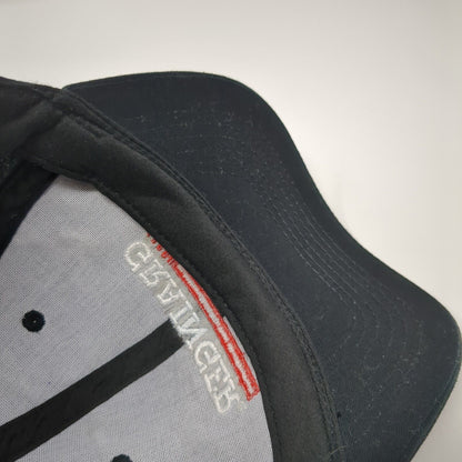 Grainger Strapback Hat Black One Size Adjustable Embroidered 6 Panel Halo