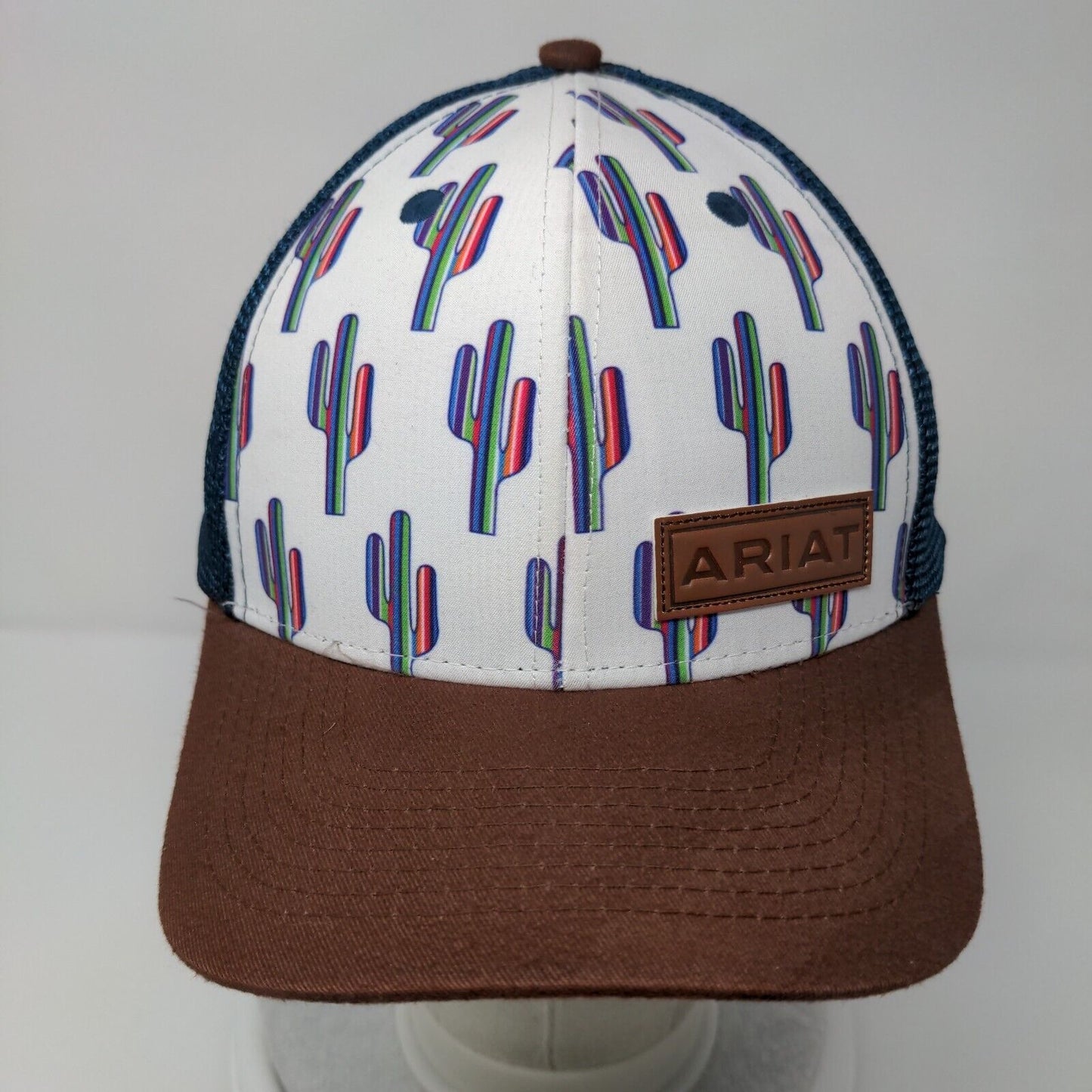 Ariat Cactus Snapback Trucker Hat Multi OSFM Mesh Back Colorblock