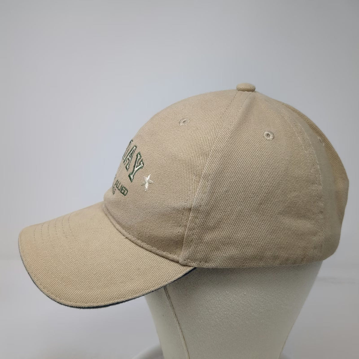 Atlantis Baseball Cap Beige One Size D Day Normandy Allied Landings Hat Stars