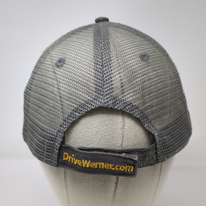 Werner Baseball Cap Gray One Size Mesh Back Patch Drive Werner Trucking hat