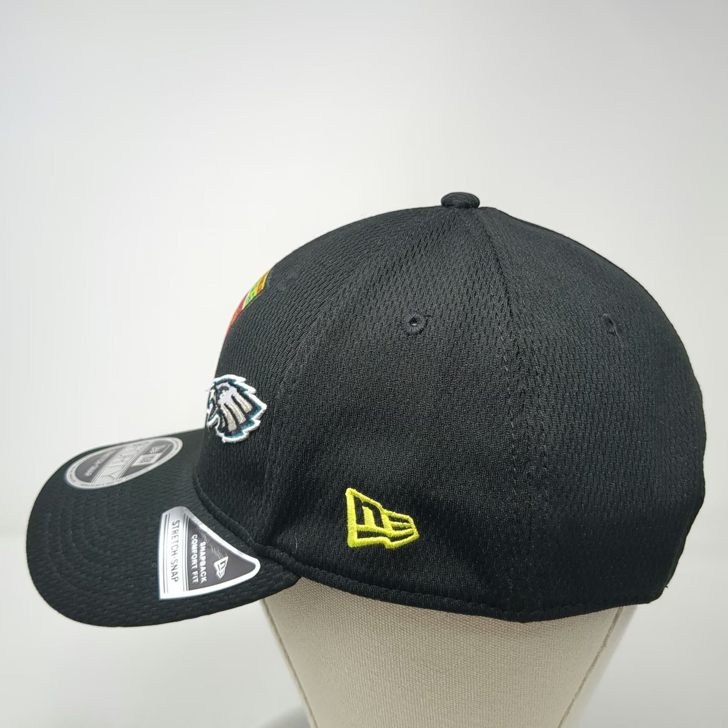 New Era NFL Super Bowl LIX Chiefs Eagles Snapback Hat Black One Size Ticket