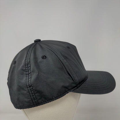 Adidas Snapback Hat Black OSFM Adjustable Vented Holes 6 Panel Blank