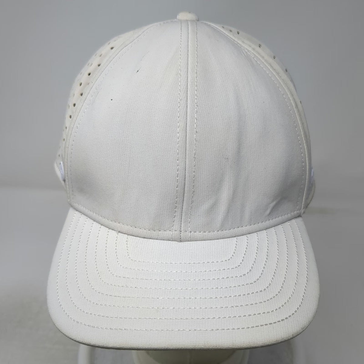 Melin Trucker Hat White L A-Game Hydro Perforated Snapback Performance Golf