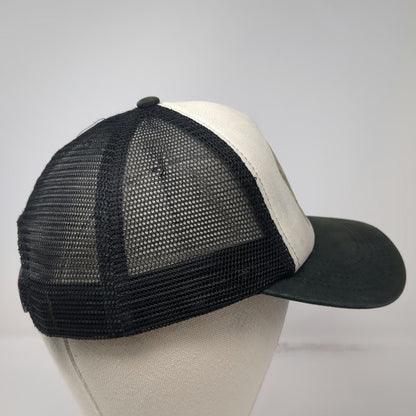 Black Trucker Hat One Size USS Boise River White Mesh Back Snapback Oars Graphic