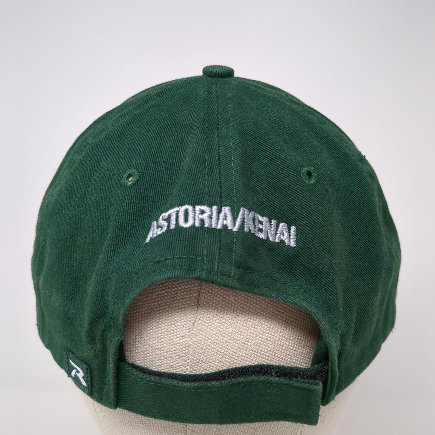 Fishhawk Fisheries Strapback Hat Green One Size Embroidered Astoria/Kenai