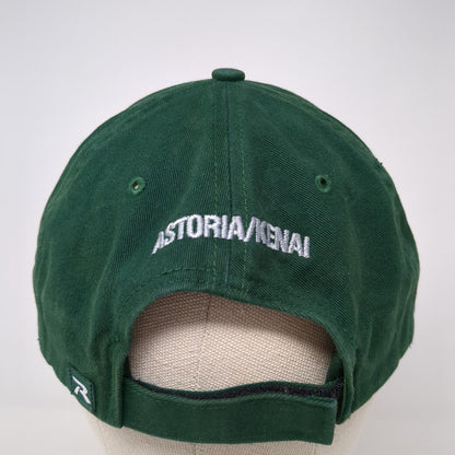 Fishhawk Fisheries Strapback Hat Green One Size Embroidered Astoria/Kenai