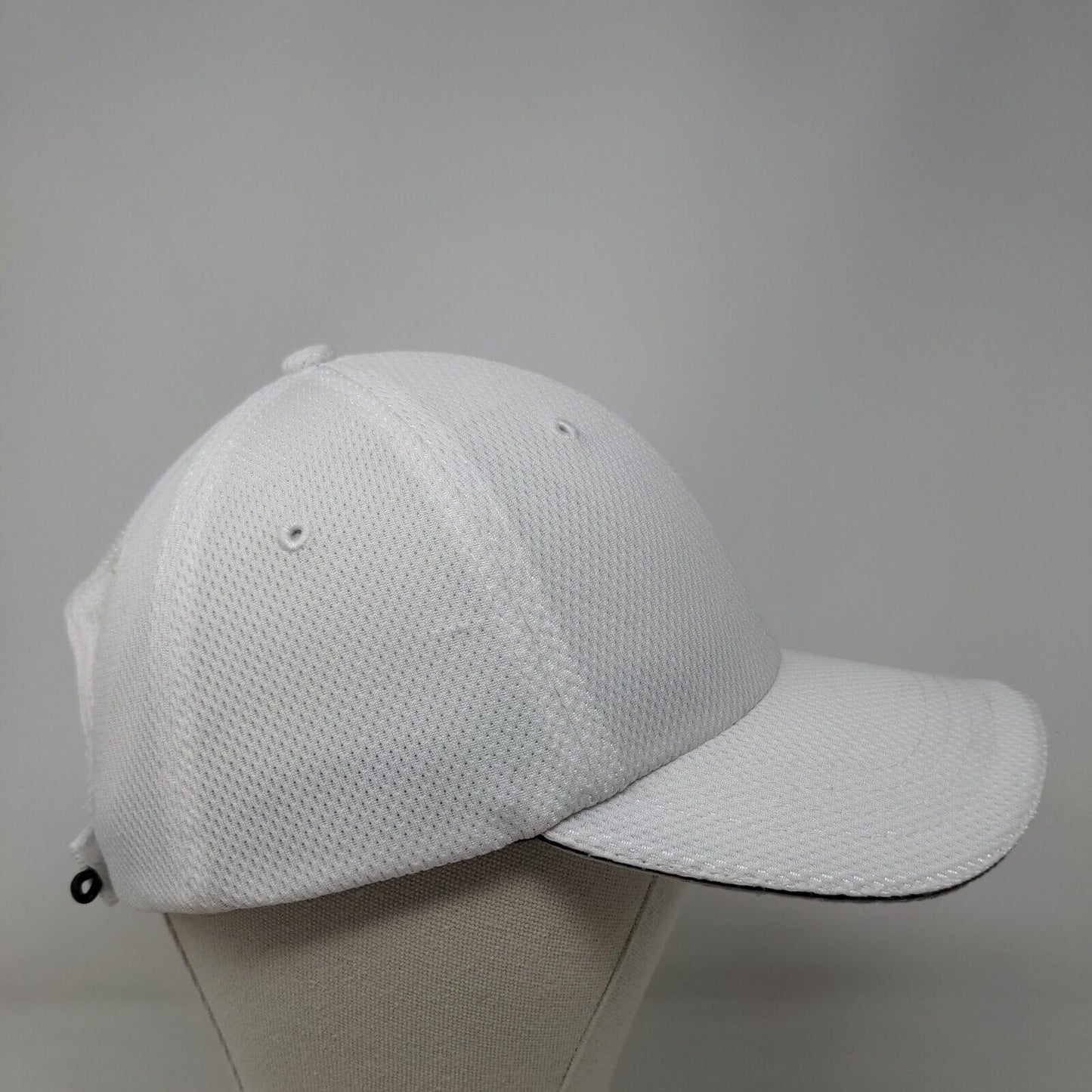 Panama Jack Strapback Hat White OSFM Adjustable Embroidered Breathable Mesh