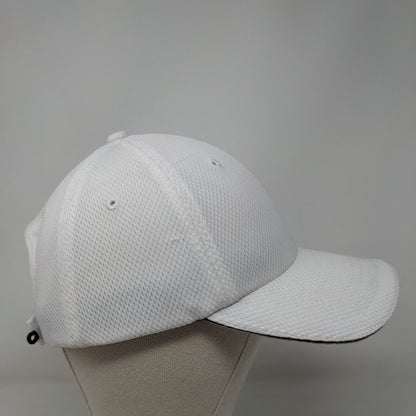 Panama Jack Strapback Hat White OSFM Adjustable Embroidered Breathable Mesh