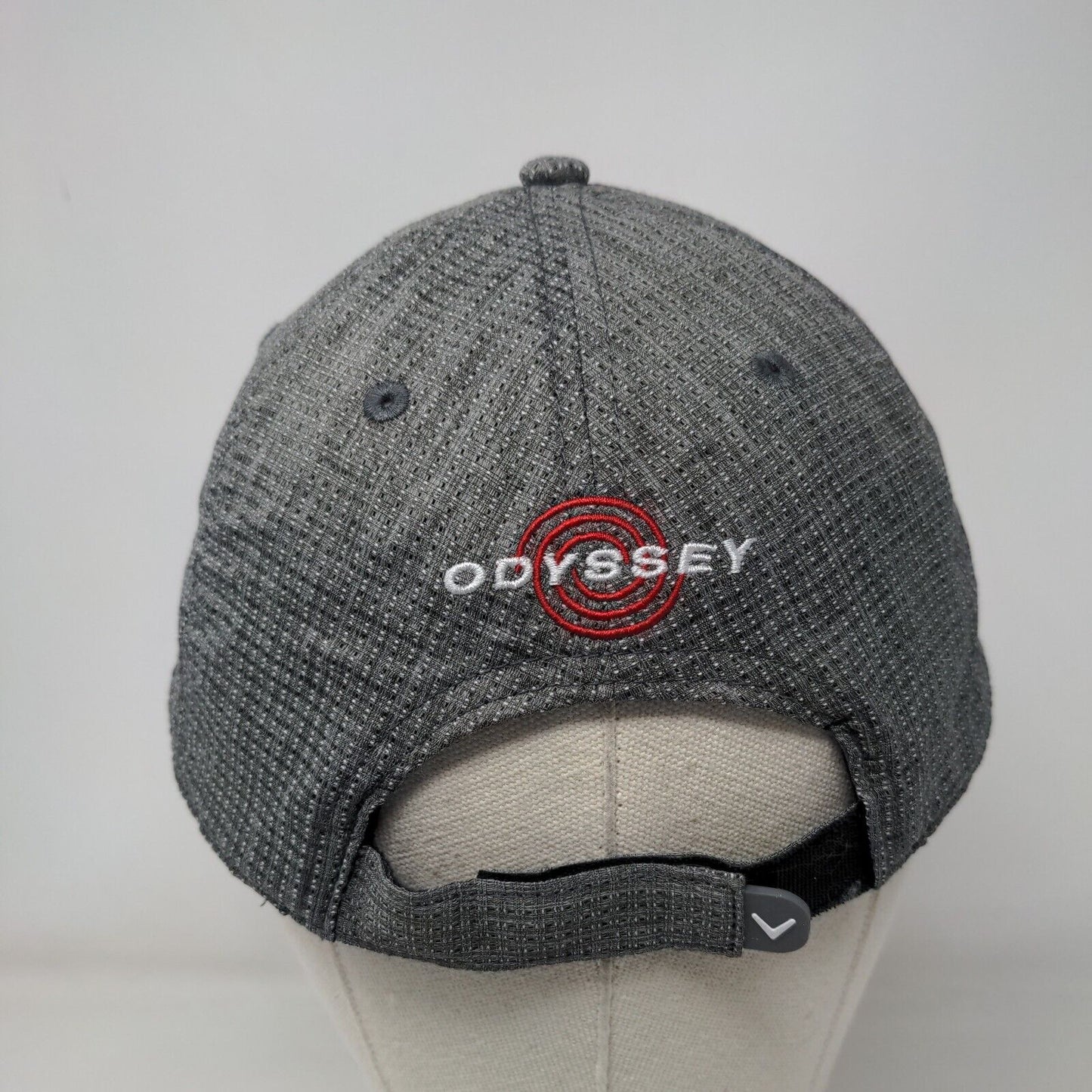 Callaway Odyssey Strapback Hat Gray One Size Embroidered Adjustable