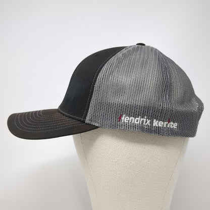 Richardson Trucker Hat Black One Size Mesh Snapback Hendrix Kerite Side Logo