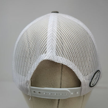 Mentally Strong Gray Trucker Hat OSFM Top of Tamarack Mountain Patch Mesh Back