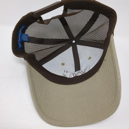 W 420 Snapback Mesh Back Trucker Hat Brown One Size Port Authority