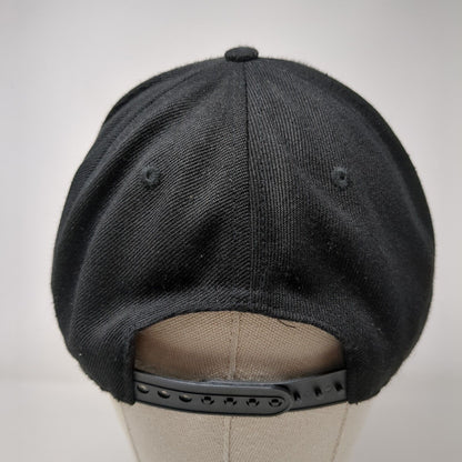Red Rose Snapback Hat Black OSFA Adjustable Embroidered Aung Crown