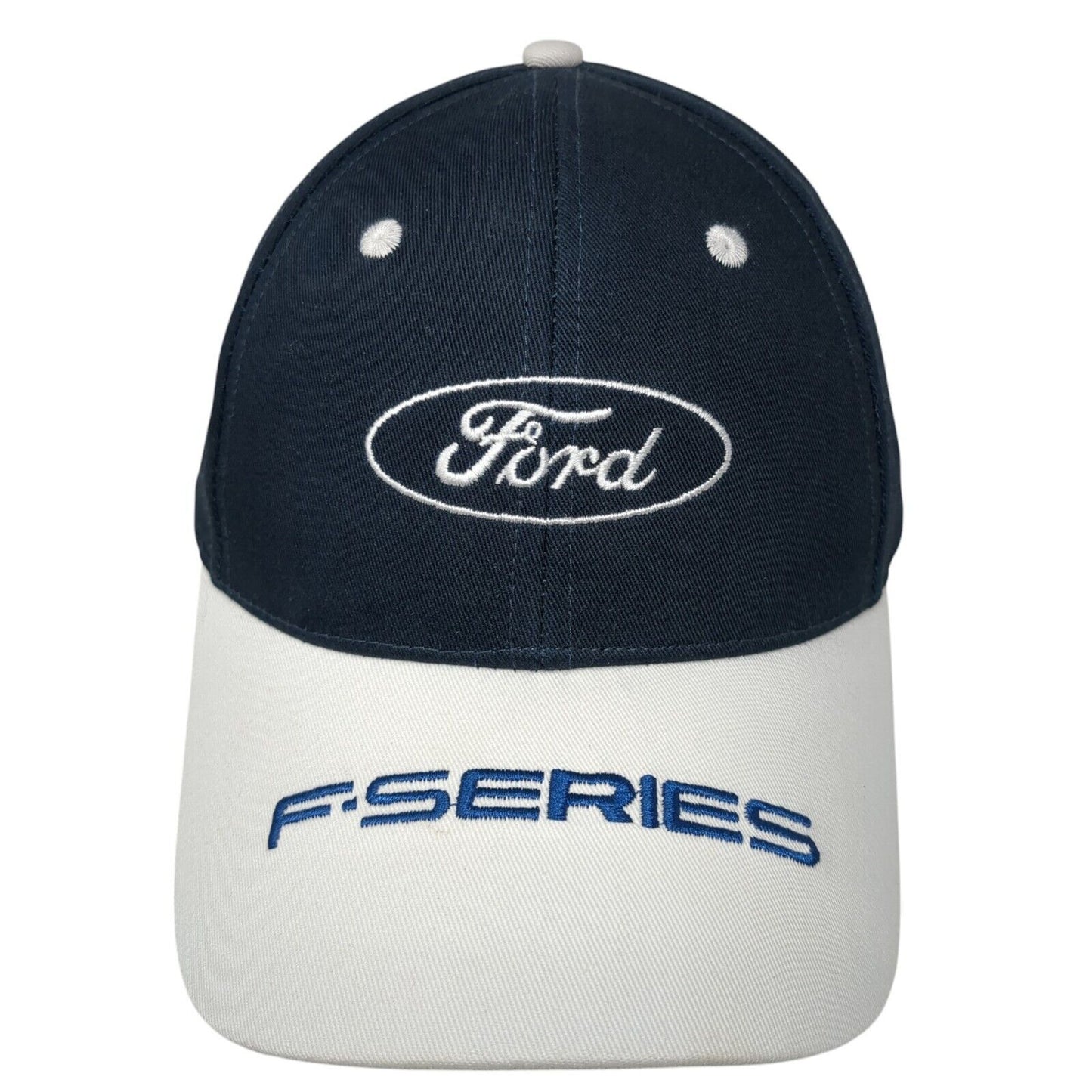 Ford F-Series Strapback Hat Blue One Size Adjustable Colorblock 6 Panel