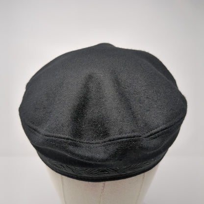 Nautilus Caps Greek Captain's Cap Wool Rope Black Size 7 3/8 Piraeus