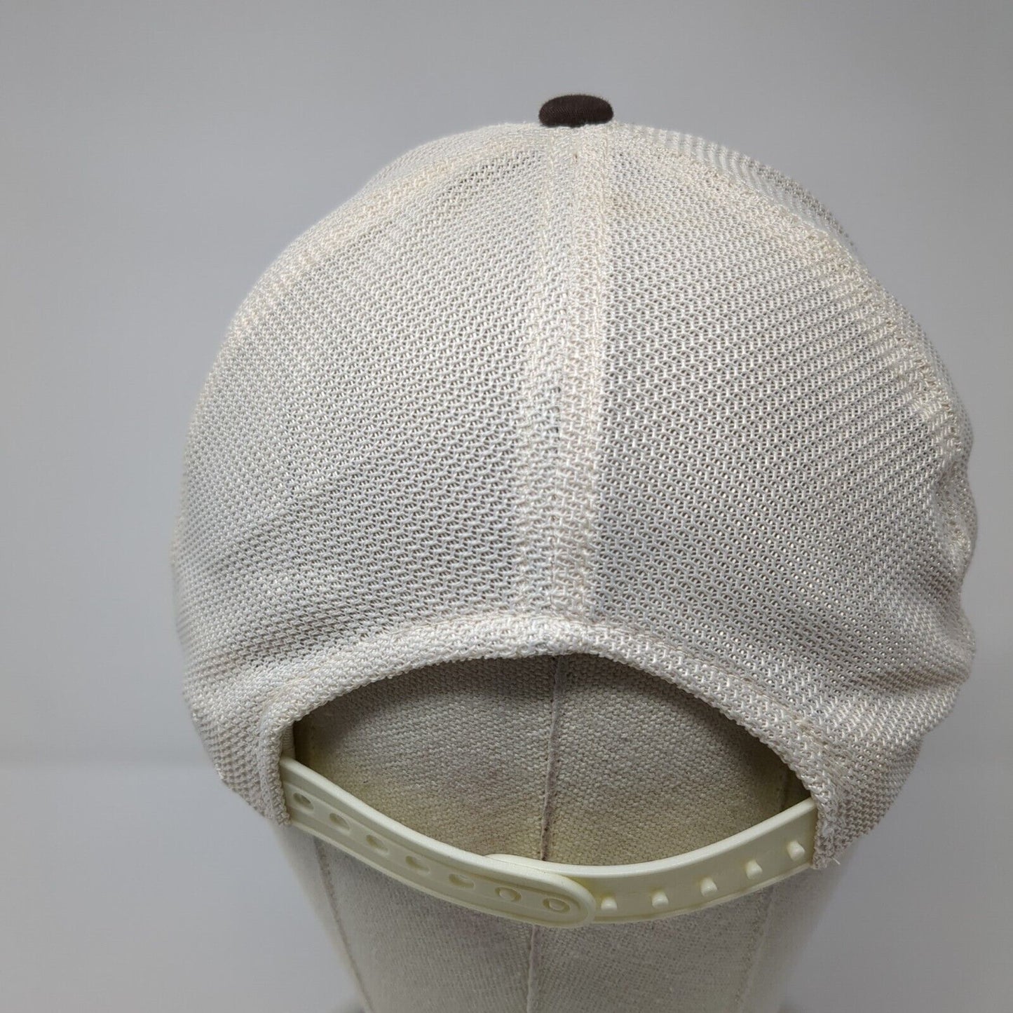 Mike & Zach's BBQ Snapback Trucker Hat Brown One Size Mesh Back Outdoor