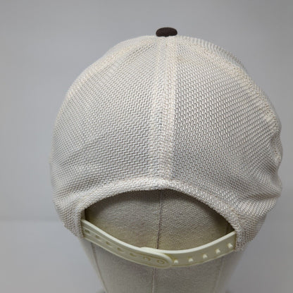 Mike & Zach's BBQ Snapback Trucker Hat Brown One Size Mesh Back Outdoor