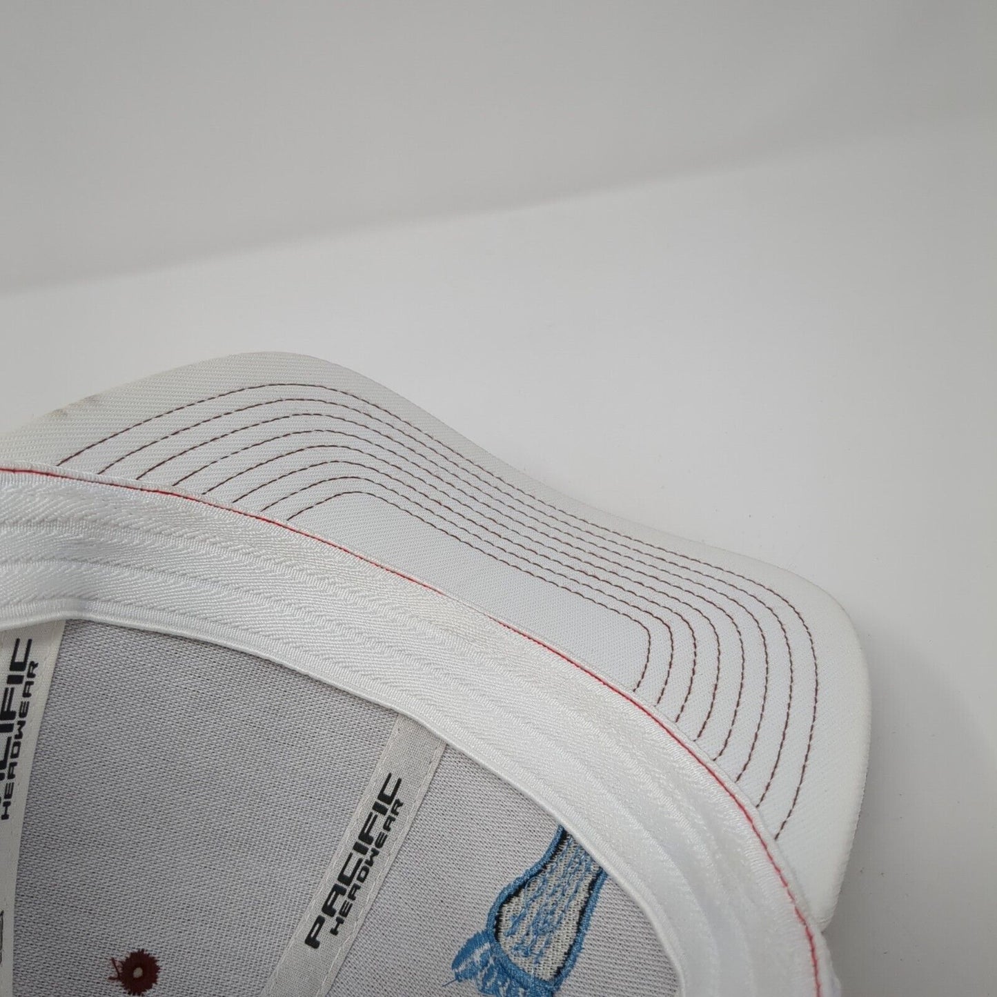 I Go Where You Go Fitted Trucker Hat Red 7 3/8-8 Mesh Back Colorblock