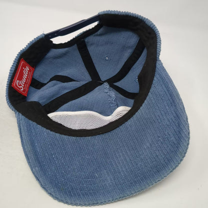Stuntin 5 Panel Blue One Size Corduroy Ramblin' Patch Snapback Hat Adjustable