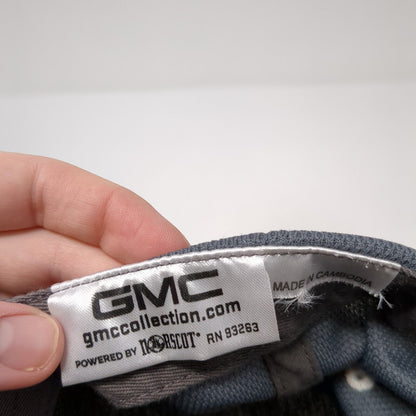 AT4 GMC Strapback Hat Gray One Size Adjustable Embroidered Vented Holes 6 Panel
