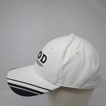 IZOD Slideback Hat White One Size Adjustable Embroidered 6 Panel
