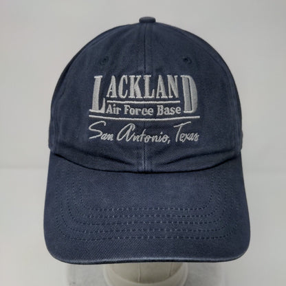 Lackland Air Force Base Strapback Hat Blue OSFA 6 Panel Gear For Sports