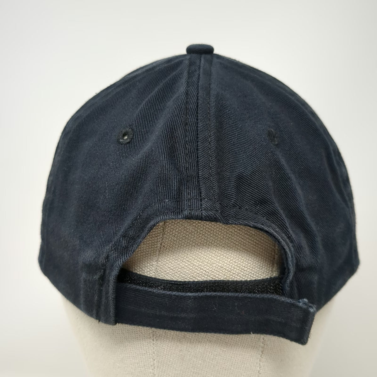 Lands' End Baseball Cap Black One Size Strapback Freeman Logo Cotton Hat