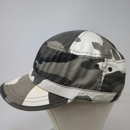 hg Army Cap Gray Black White One Size Urban Camo Strapback Adjustable Hat