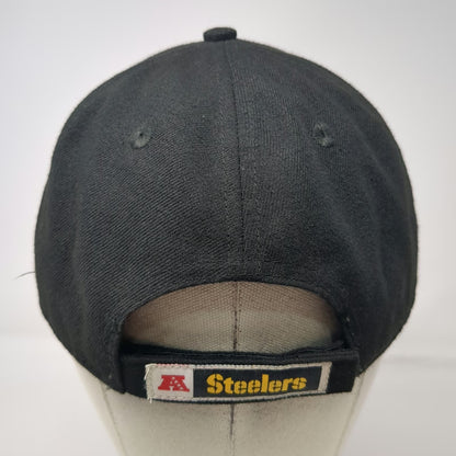 New Era Pittsburgh Steelers NFL Black Cap One Size OS Adjustable Curved Brim Hat