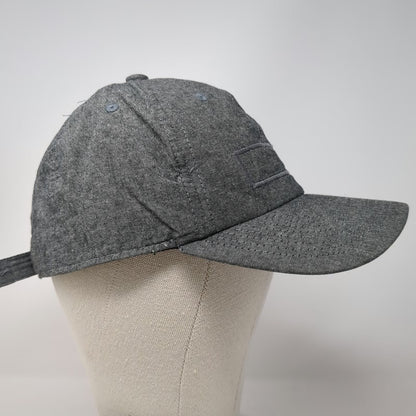 Adidas Baseball Cap Gray One Size Cotton Slideback Tonal Logo Climalite Hat