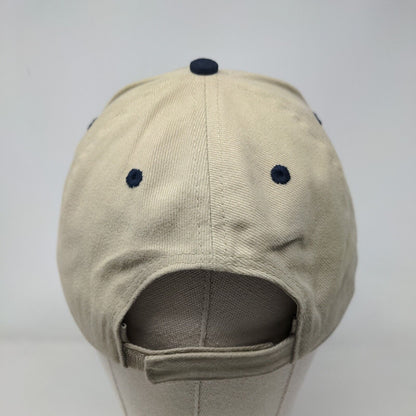 Otto Strapback Hat Tan OSFM Adjustable Colorblock 6 Panel Blank