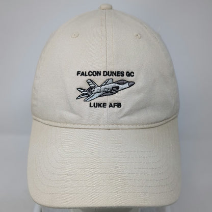 Cali-Fame Baseball Cap Beige One Size Luke AFB Falcon Dunes GC Jet Graphic Hat