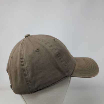 The Hat Depot Slideback Hat Brown OSFA Adjustable Solid 6 Panel Blank