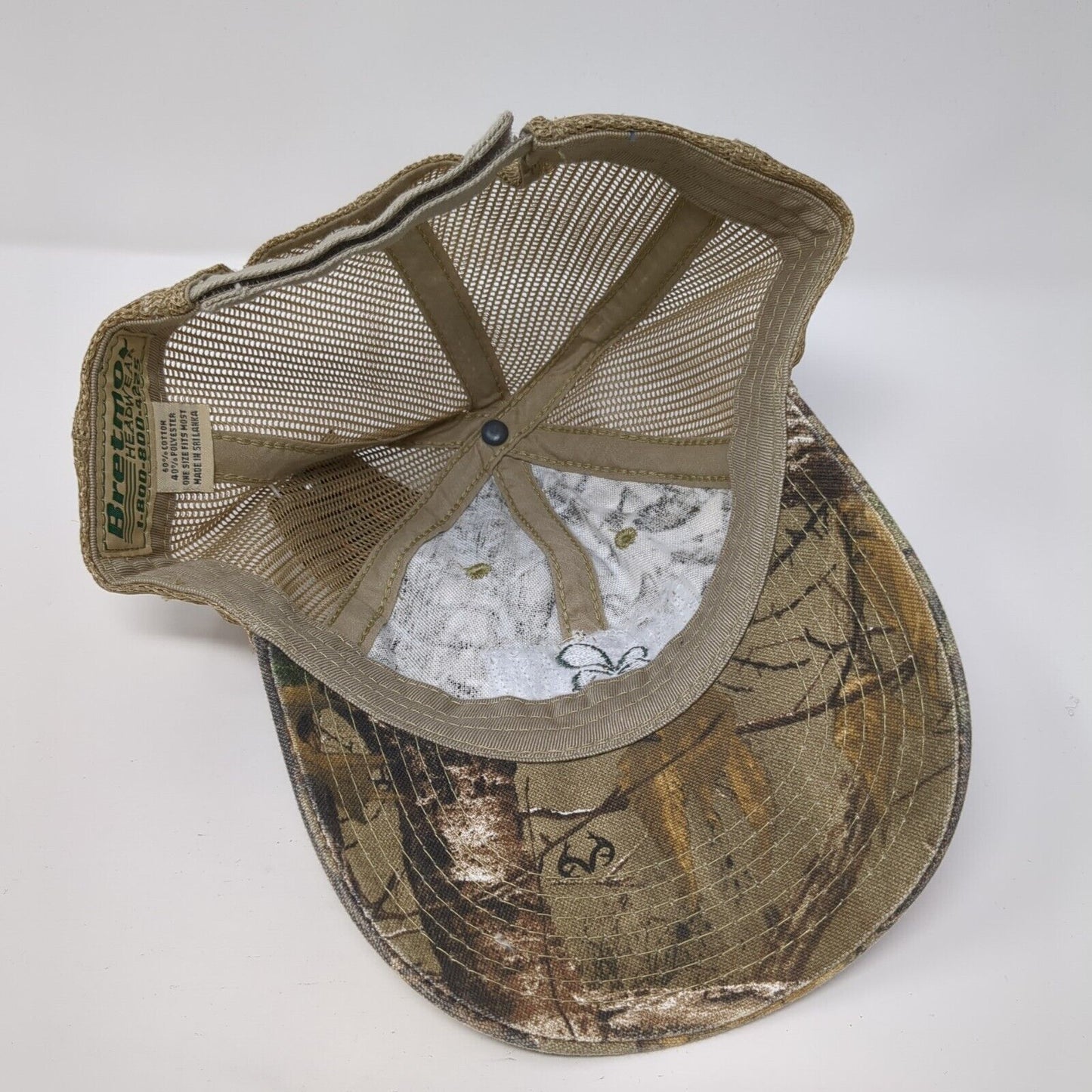 Sqwincher Strapback Trucker Hat Camouflage One Size Adjustable Mesh Back Bretmor