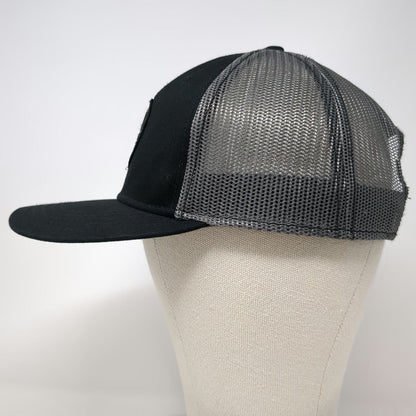 Trucker Hat Black One Size Yellowstone National Park Mesh Snapback Pine Trees