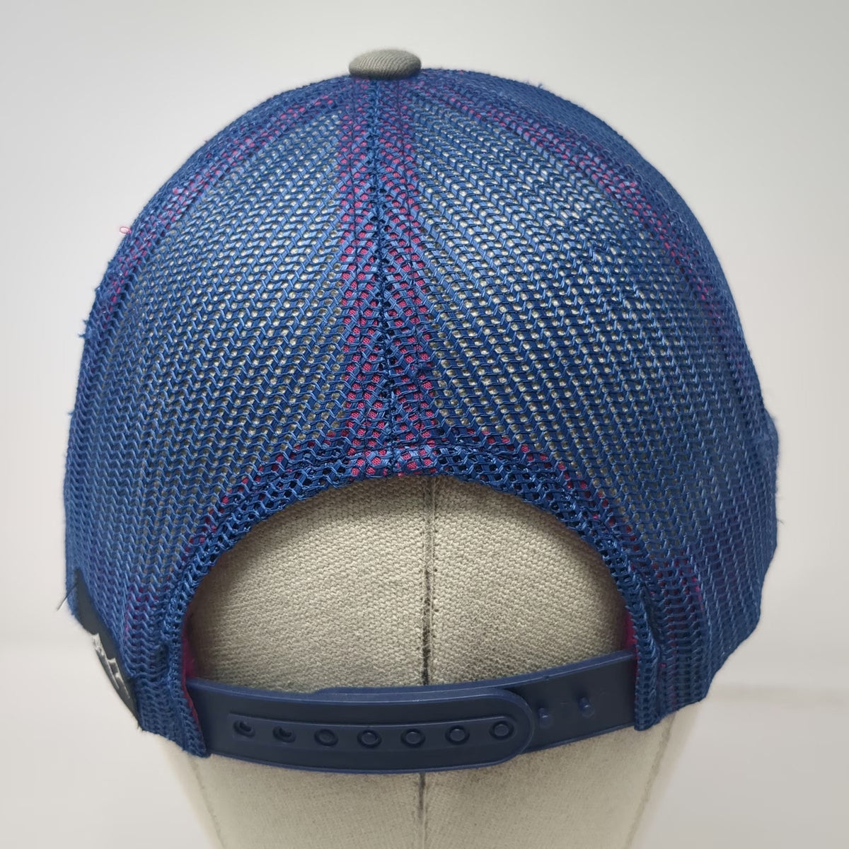 Recaps Philipsburg Brewing Company Trucker Hat Gray Blue Pink One Size Mesh