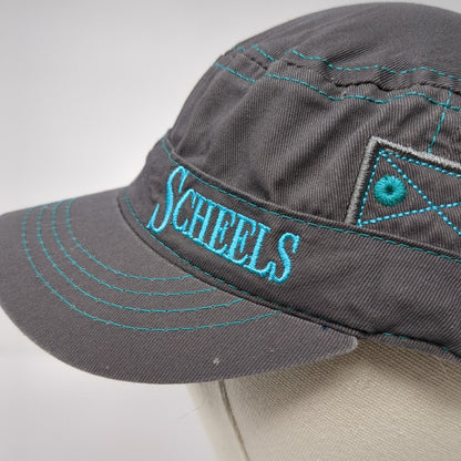 Scheels Slideback Cadet Army Hat Gray One Size Embroidered Outdoor Cap
