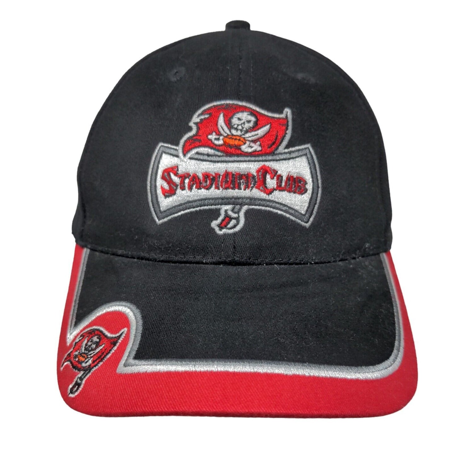 Tampa Bay Buccaneers Stadium Club Strapback Hat Black Embroidered Logo NFL