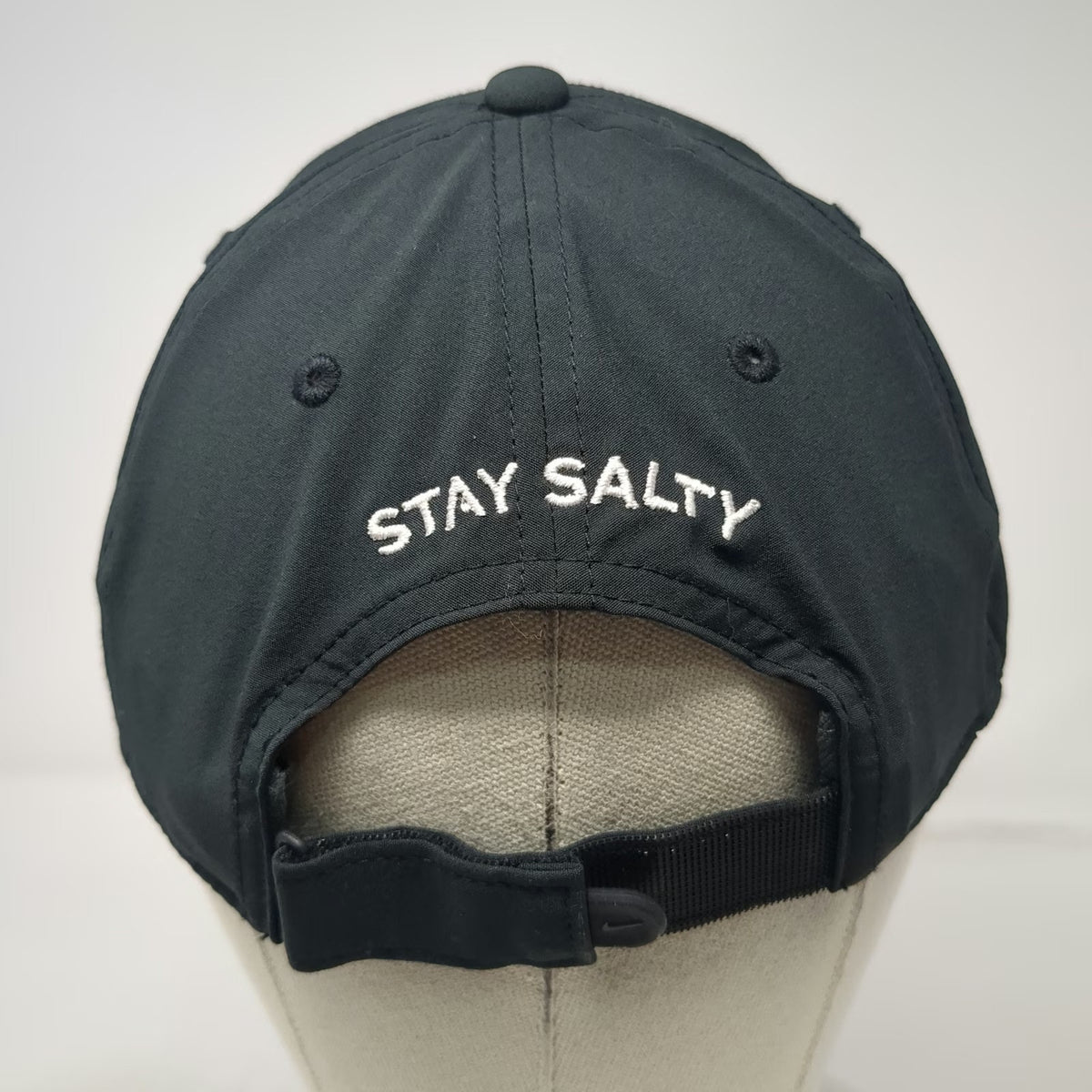 Nike Baseball Cap Black L Dri-FIT LMNT Stay Salty Adjustable Strap Sport Hat
